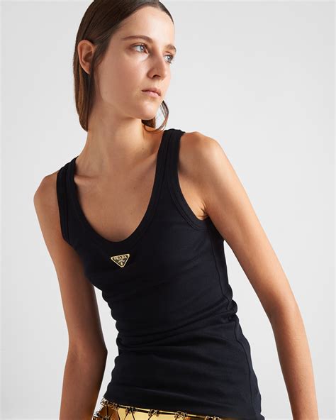 black prada tank|Prada designer tanks.